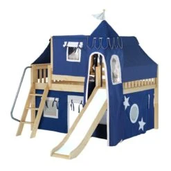 Maxtrix Full Low Loft Bed With Angled Ladder, Curtain, Top Tent, Tower + Slide 30 Maxtrix Full Low Loft Bed With Angled Ladder, Curtain, Top Tent, Tower + Slide -Babyletto Store FANTASTIC 22 NS c3ad2c65 586b 4b24 ab2d c92a8d0e8d96