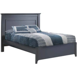 Natart Taylor Double Bed With Low-Profile Footboard & Rails -Babyletto Store FB Tayler lit54charcoual