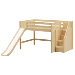 Maxtrix Full Mid Loft Bed With Stairs + Slide 17 Maxtrix Full Mid Loft Bed With Stairs + Slide -Babyletto Store FINE NP d6ef9549 fc2b 4d24 8046 a679e588b482