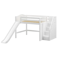 Maxtrix Full Mid Loft Bed With Stairs + Slide 14 Maxtrix Full Mid Loft Bed With Stairs + Slide -Babyletto Store FINE WC d9cb963a db96 42e9 9b3b 5fd341ee5e89