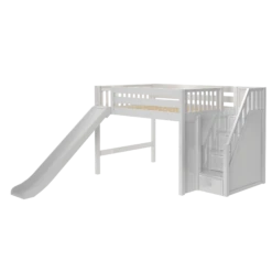 Maxtrix Full Mid Loft Bed With Stairs + Slide 16 Maxtrix Full Mid Loft Bed With Stairs + Slide -Babyletto Store FINE WS 880aba81 e3ba 4d7e aeec c58a0ab4f71f