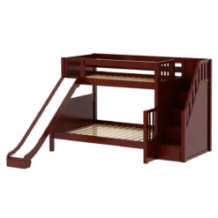 Maxtrix Medium Twin XL Over Full XL Bunk Bed With Stairs + Slide 20 Maxtrix Medium Twin XL Over Full XL Bunk Bed With Stairs + Slide -Babyletto Store FOXTROT CP 91716c28 9061 4e59 9949 610de290ca3d