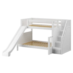 Maxtrix Medium Twin XL Over Full XL Bunk Bed With Stairs + Slide 21 Maxtrix Medium Twin XL Over Full XL Bunk Bed With Stairs + Slide -Babyletto Store FOXTROT WP a27de3ee 69cf 46d3 997c ce369b334c9f