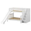 Maxtrix Medium Twin XL Over Full XL Bunk Bed With Stairs + Slide 1 Maxtrix Medium Twin XL Over Full XL Bunk Bed With Stairs + Slide -Babyletto Store FOXTROT WS 9e9abd48 7097 4974 9187 ea4946cad853