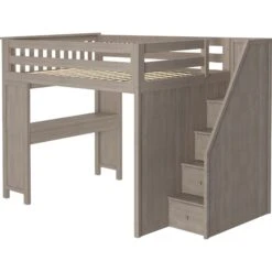 Jackpot Deluxe Fulham Full Size Loft With Staircase + Desk 11 Jackpot Deluxe Fulham Full Size Loft With Staircase + Desk -Babyletto Store FulhamStoneLeft 1 3d701060 f29d 4289 93a0 c6732aac197f