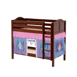 Maxtrix Twin Medium Bunk Bed With Straight Ladder + Curtain -Babyletto Store GETIT27 CC eed7d7cf 7937 4adb a002 783906409709
