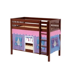 Maxtrix Twin Medium Bunk Bed With Straight Ladder + Curtain -Babyletto Store GETIT27 CS 74605e96 165e 43dd 8e50 1e8bc721bbaf