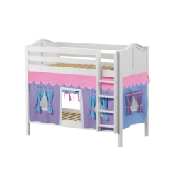 Maxtrix Twin Medium Bunk Bed With Straight Ladder + Curtain -Babyletto Store GETIT27 WC 6d5717d6 3f9f 443f b5a3 d8cb43a8f42b