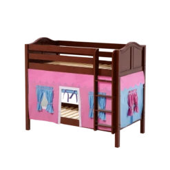 Maxtrix Twin Medium Bunk Bed With Straight Ladder + Curtain -Babyletto Store GETIT28 CC 883fec41 581e 4656 aea5 15615a6e4eb0