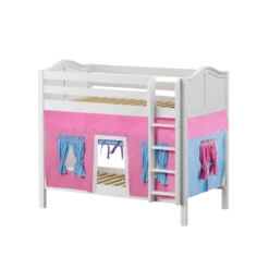 Maxtrix Twin Medium Bunk Bed With Straight Ladder + Curtain -Babyletto Store GETIT28 WC d547e008 8f4c 4512 97e1 f4f91387a306