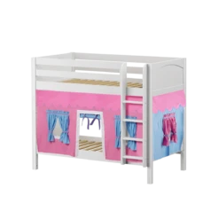 Maxtrix Twin Medium Bunk Bed With Straight Ladder + Curtain -Babyletto Store GETIT28 WP 7e32da5b d7b6 4c7f b351 cae3f83dee72