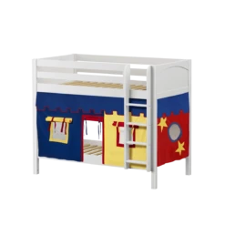 Maxtrix Twin Medium Bunk Bed With Straight Ladder + Curtain -Babyletto Store GETIT29 WP 46a0e006 bf5c 477f 80ee 67bf7eacd46b