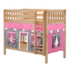 Maxtrix Twin Medium Bunk Bed With Straight Ladder + Curtain -Babyletto Store GETIT57 NS