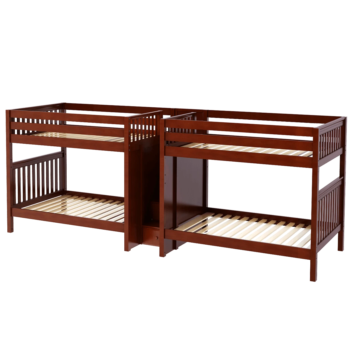 Maxtrix Full High Quadruple Bunk Bed With Stairs 5 Maxtrix Full High Quadruple Bunk Bed With Stairs - Image 3