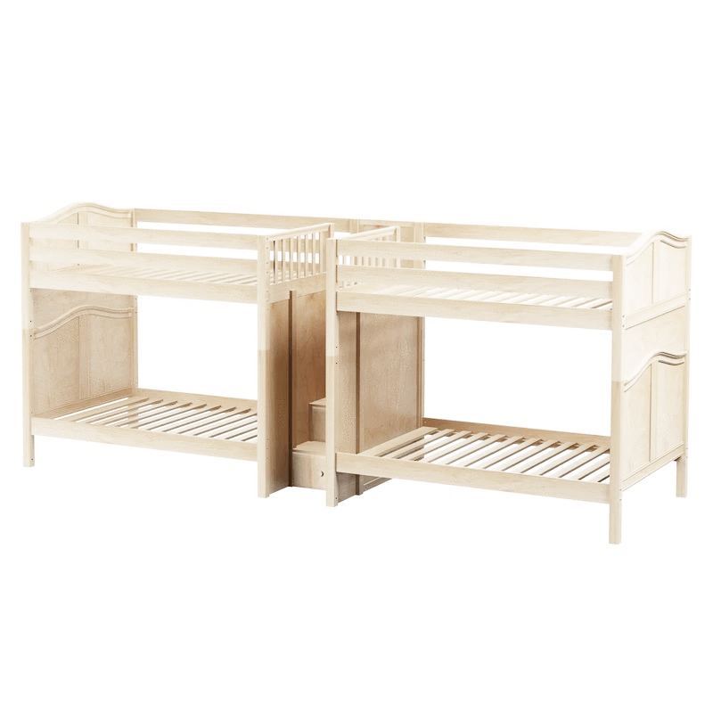 Maxtrix Full High Quadruple Bunk Bed With Stairs 3 Maxtrix Full High Quadruple Bunk Bed With Stairs