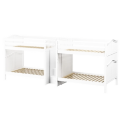 Maxtrix Full High Quadruple Bunk Bed With Stairs 18 Maxtrix Full High Quadruple Bunk Bed With Stairs -Babyletto Store GIGA WC