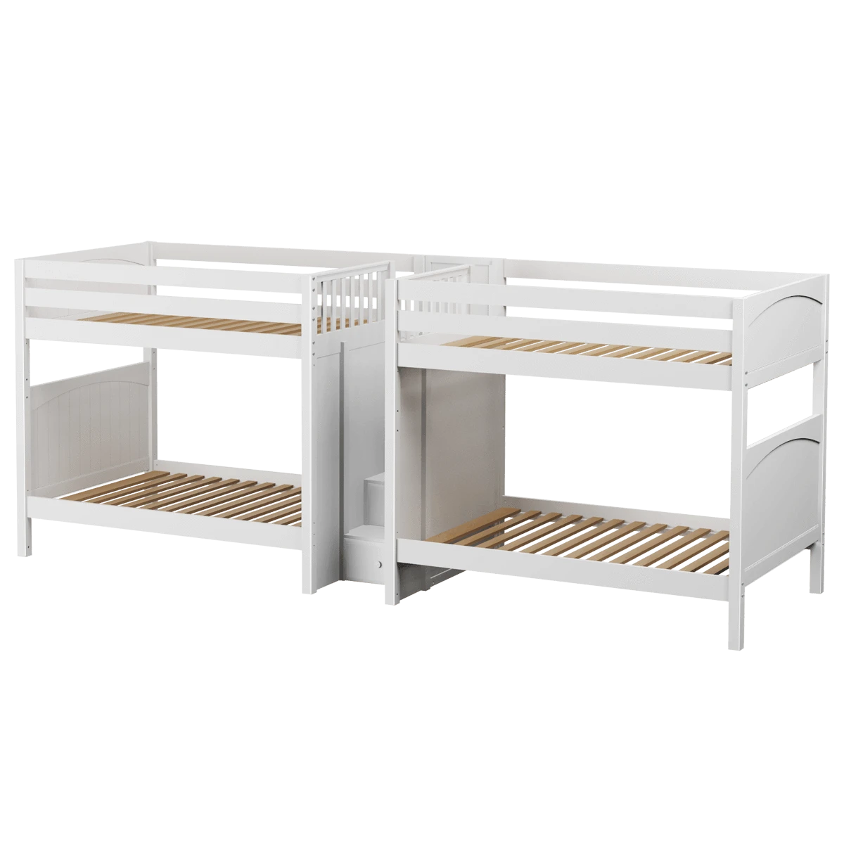 Maxtrix Full High Quadruple Bunk Bed With Stairs 11 Maxtrix Full High Quadruple Bunk Bed With Stairs - Image 9