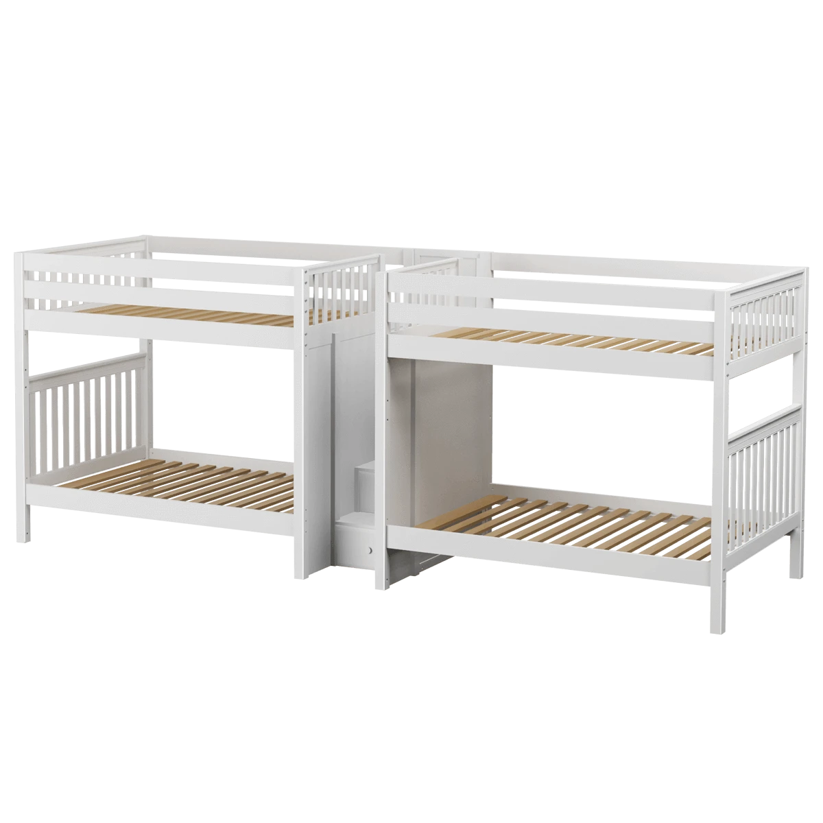 Maxtrix Full High Quadruple Bunk Bed With Stairs 4 Maxtrix Full High Quadruple Bunk Bed With Stairs - Image 2