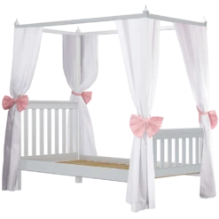 Maxtrix Twin Poster Bed With Corner Fabric 7 Maxtrix Twin Poster Bed With Corner Fabric -Babyletto Store GOLDILOCKS5 WS