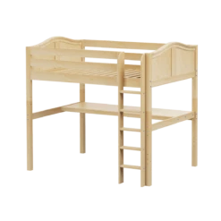 Maxtrix Full High Loft Bed With Straight Ladder + Desk -Babyletto Store GRAND1 NC