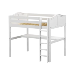 Maxtrix Full High Loft Bed With Straight Ladder + Desk -Babyletto Store GRAND1 WC