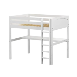 Maxtrix Full High Loft Bed With Straight Ladder + Desk -Babyletto Store GRAND1 WP
