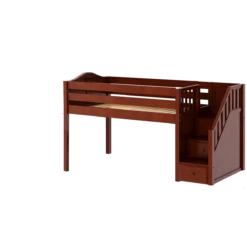 Maxtrix Twin Low Loft Bed With Stairs -Babyletto Store GREAT CC