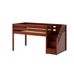 Maxtrix Twin Low Loft Bed With Stairs -Babyletto Store GREAT CP