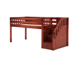 Maxtrix Twin Low Loft Bed With Stairs