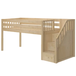 Maxtrix Twin XL Low Loft Bed With Stairs -Babyletto Store GREAT XL NS 292b00e2 d780 439e 84b7 40c6eca657bd