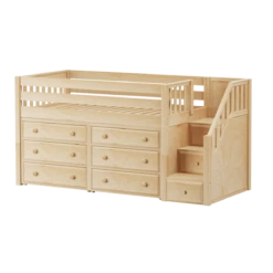 Maxtrix Twin Low Loft Bed With Stairs + Storage -Babyletto Store GREAT3 NS 5a5aafd6 4640 4047 a39b b28a2ec17836