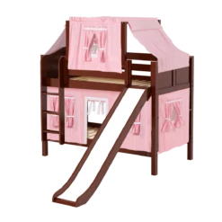 Maxtrix Twin Low Bunk Bed With Straight Ladder, Curtain, Top Tent + Slide 35 Maxtrix Twin Low Bunk Bed With Straight Ladder, Curtain, Top Tent + Slide -Babyletto Store GRIN23 CC 11b96e0b ee76 42e7 a553 bb58b1117bac