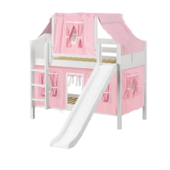Maxtrix Twin Low Bunk Bed With Straight Ladder, Curtain, Top Tent + Slide 38 Maxtrix Twin Low Bunk Bed With Straight Ladder, Curtain, Top Tent + Slide -Babyletto Store GRIN23 WC 9c1e5e24 ae2d 4505 a8cd e4a006f268af