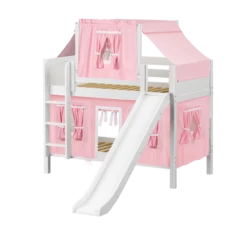 Maxtrix Twin Low Bunk Bed With Straight Ladder, Curtain, Top Tent + Slide 39 Maxtrix Twin Low Bunk Bed With Straight Ladder, Curtain, Top Tent + Slide -Babyletto Store GRIN23 WP b5355543 ff0f 4a1f a129 6ea7b5caa127