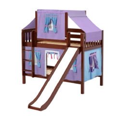 Maxtrix Twin Low Bunk Bed With Straight Ladder, Curtain, Top Tent + Slide 25 Maxtrix Twin Low Bunk Bed With Straight Ladder, Curtain, Top Tent + Slide -Babyletto Store GRIN27 CS e4ad875a 85bf 436d bb93 f7182117a27f