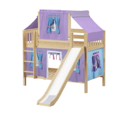 Maxtrix Twin Low Bunk Bed With Straight Ladder, Curtain, Top Tent + Slide 31 Maxtrix Twin Low Bunk Bed With Straight Ladder, Curtain, Top Tent + Slide -Babyletto Store GRIN27 NS 7d3d150d 91da 468f 8b28 2fb41da6d43c