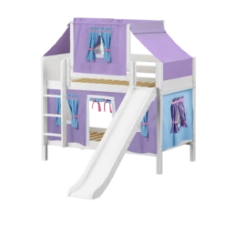 Maxtrix Twin Low Bunk Bed With Straight Ladder, Curtain, Top Tent + Slide 27 Maxtrix Twin Low Bunk Bed With Straight Ladder, Curtain, Top Tent + Slide -Babyletto Store GRIN27 WP 8a457ddc 4b3a 4702 a232 435fa1880949