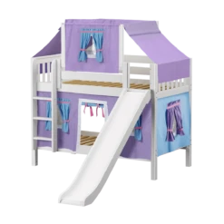 Maxtrix Twin Low Bunk Bed With Straight Ladder, Curtain, Top Tent + Slide 28 Maxtrix Twin Low Bunk Bed With Straight Ladder, Curtain, Top Tent + Slide -Babyletto Store GRIN27 WS c1a95712 9a67 42e3 9931 97e45b3c3623