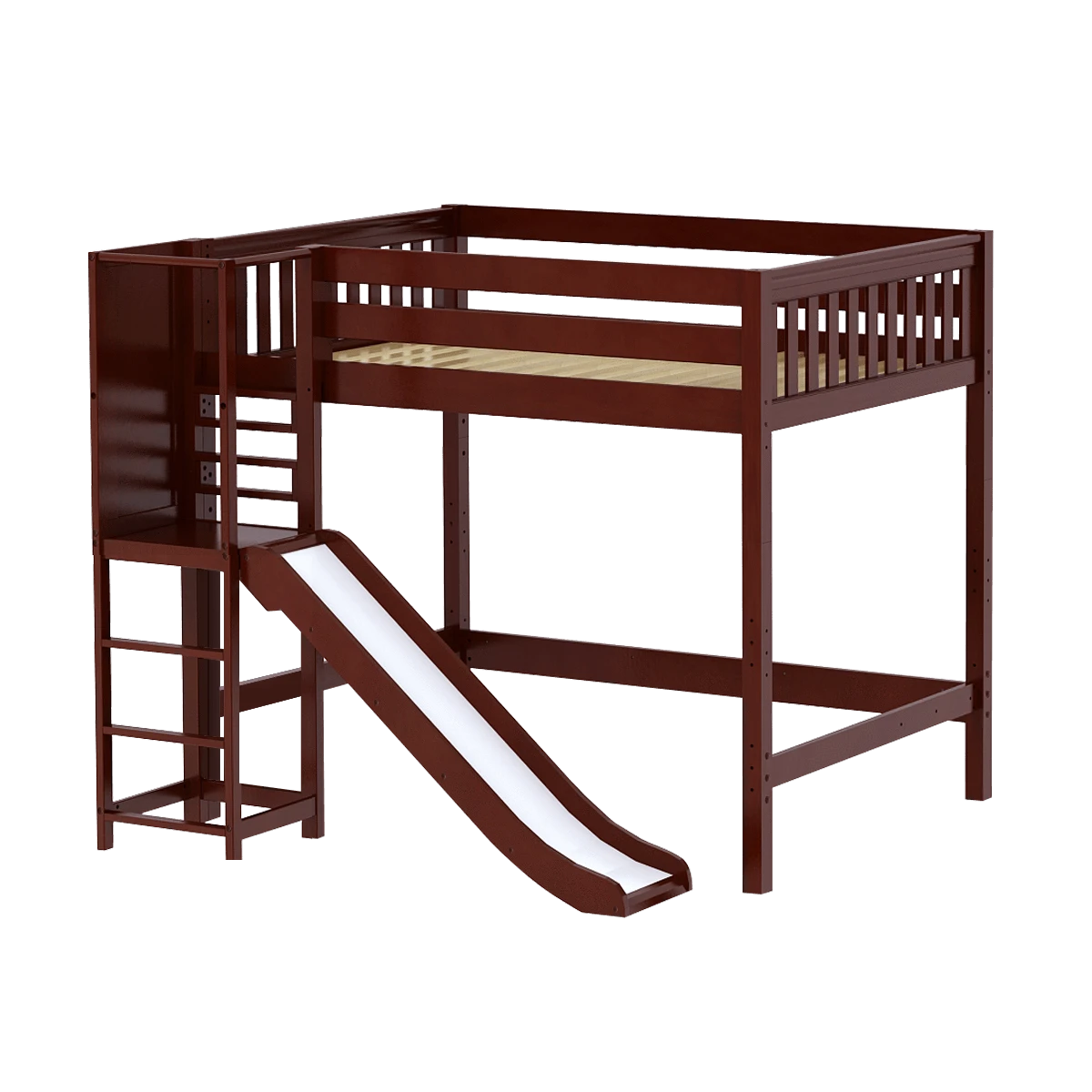 Maxtrix Full High Loft Bed With Slide Platform 4 Maxtrix Full High Loft Bed With Slide Platform - Image 2