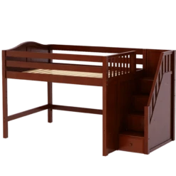 Maxtrix Full Mid Loft Bed With Stairs -Babyletto Store HIT CC 316abd03 b3e7 4140 903f ad152c39770f