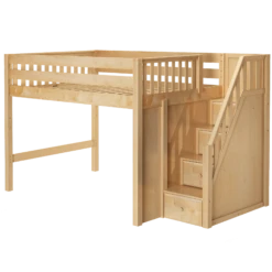 Maxtrix Full Mid Loft Bed With Stairs -Babyletto Store HIT NS 62fc8cec 9da9 460f b6dd ffd088235fd3