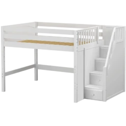 Maxtrix Full Mid Loft Bed With Stairs -Babyletto Store HIT WP 8285e6f7 6f8c 4e4d a590 6b2d74dd6cbf