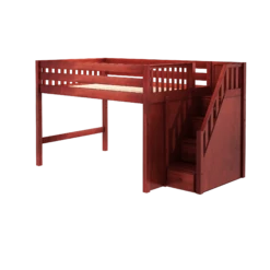 Maxtrix Full XL Mid Loft Bed With Stairs 7 Maxtrix Full XL Mid Loft Bed With Stairs -Babyletto Store HIT XL CS 63851944 9b58 4294 b12f 998d73f5fb3b