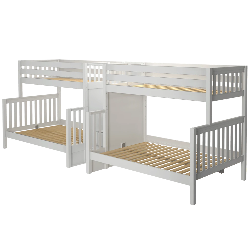 Maxtrix Twin XL Over Full XL Quadruple Bunk Bed With Stairs 9 Maxtrix Twin XL Over Full XL Quadruple Bunk Bed With Stairs - Image 7