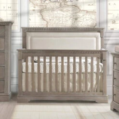 Natart Ithaca "5-in-1'' Convertible Crib With Upholstered Panel 13 Natart Ithaca "5-in-1'' Convertible Crib With Upholstered Panel -Babyletto Store Ithaca Collection Baby Room in Owl crib a893d31a 0147 4b56 82e5 0ddb04d90302