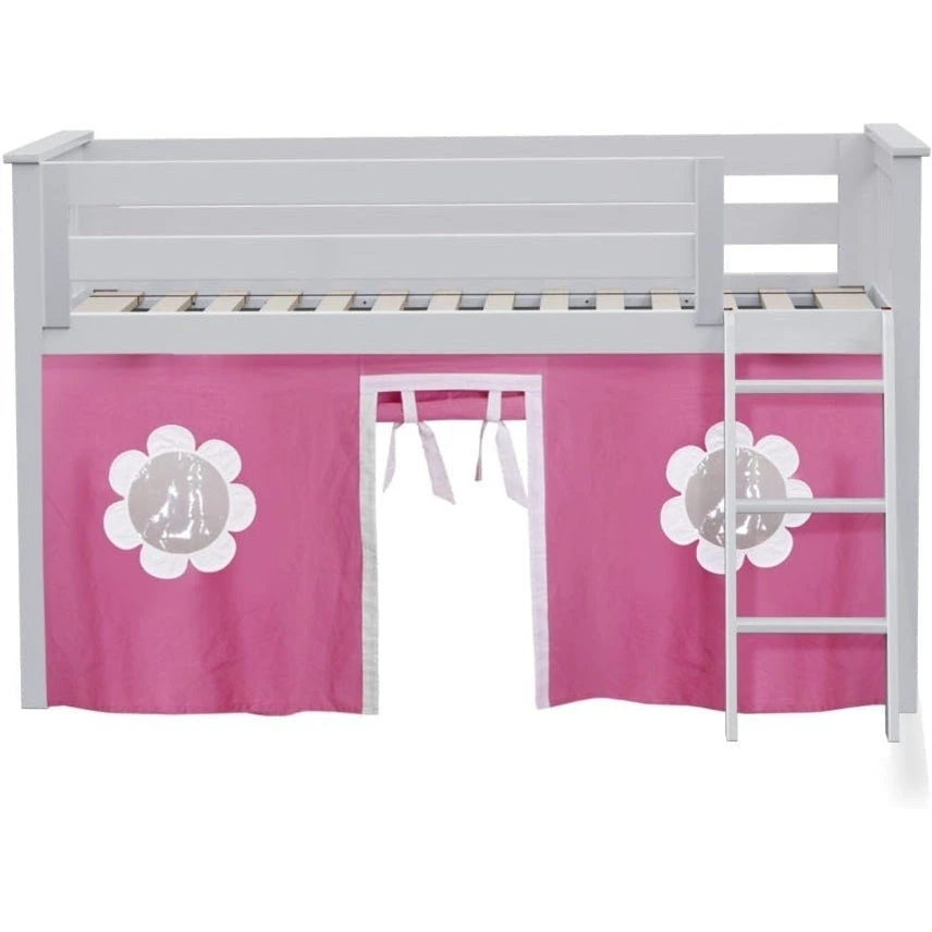 Jackpot Deluxe York Twin Play Loft With Pink/White Curtain 4 Jackpot Deluxe York Twin Play Loft With Pink/White Curtain - Image 2