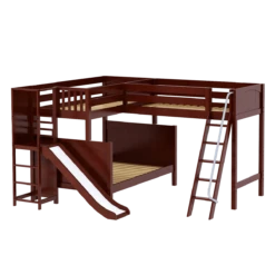 Maxtrix High Twin Over Full Corner Loft Bunk Bed With Ladder + Slide Platform 12 Maxtrix High Twin Over Full Corner Loft Bunk Bed With Ladder + Slide Platform -Babyletto Store JUMBLE CP 7accfca8 368a 4881 b7a0 b96a9497ade1