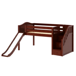 Maxtrix Full Low Loft Bed With Stairs + Slide 20 Maxtrix Full Low Loft Bed With Stairs + Slide -Babyletto Store KAPOW CC 488b9bd0 e404 4a24 a21b 6def878dfcb4