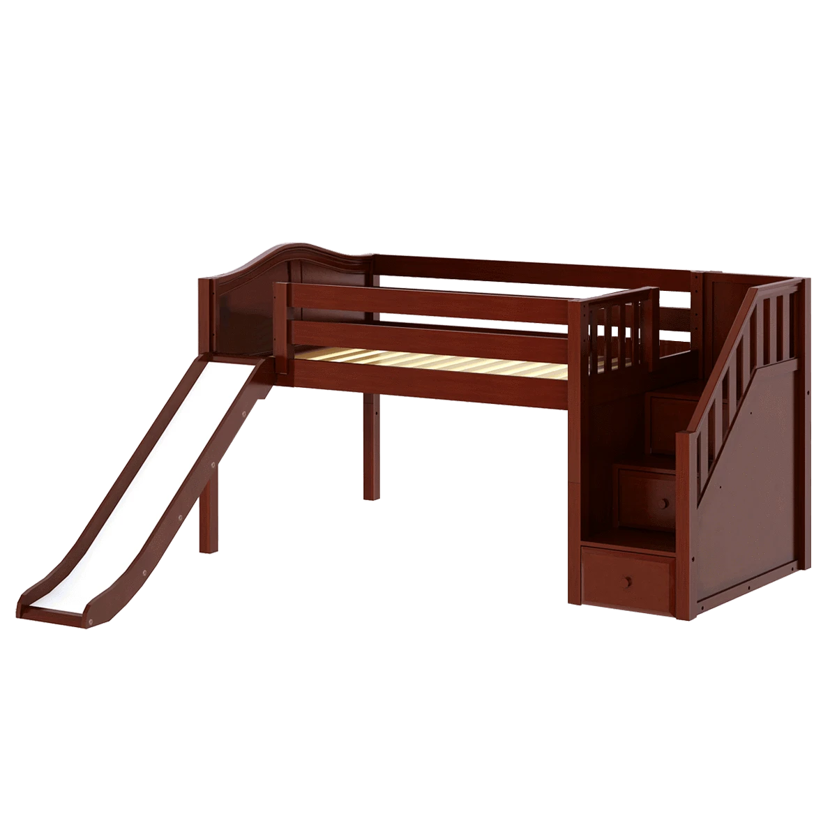 Maxtrix Full Low Loft Bed With Stairs + Slide 11 Maxtrix Full Low Loft Bed With Stairs + Slide - Image 9