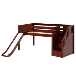 Maxtrix Full Low Loft Bed With Stairs + Slide 15 Maxtrix Full Low Loft Bed With Stairs + Slide -Babyletto Store KAPOW CP 4bf0ec0c f135 416f b931 3f0940ee5268